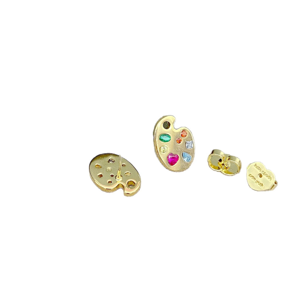 kate spade Palette Shape Multi Color Rhinestone - Picture 5 of 6